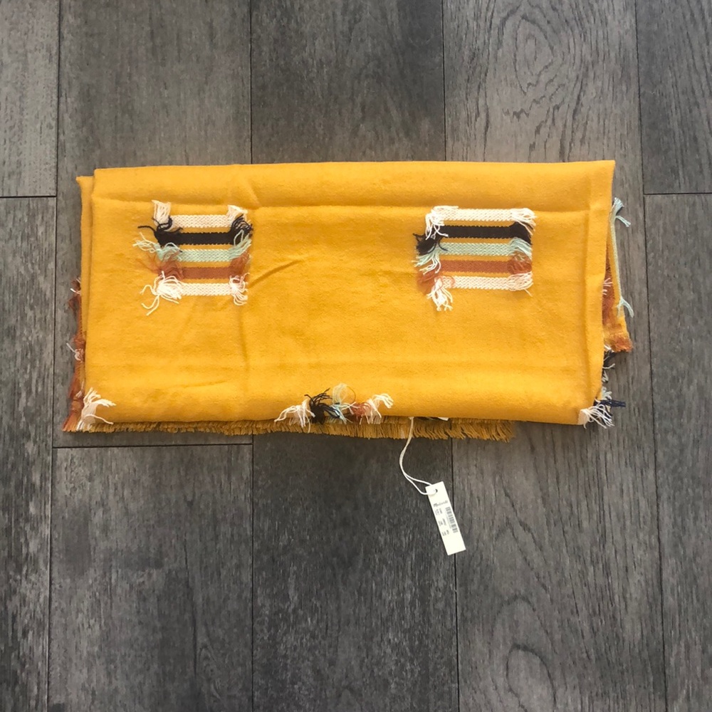 Madewell rainbow fringe-stripe jacquard scarf - Picture 4 of 7